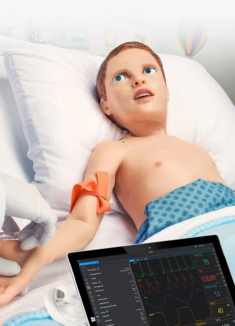 Pediatric HAL® S2225 – Avanceret pædiatrisk patientsimulator med realistiske følelser og fysiologiske reaktioner